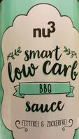 Mängden socker i Nu3 Smart Low Carb Sauce, BBQ, 2 X