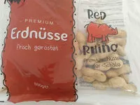 Mängden socker i Erdnüsse, frisch geröstet, Premium