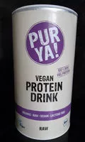 Mängden socker i Vegan Protein Drink Raw
