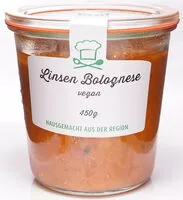 Mängden socker i Linsen Bolognese vegan