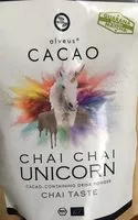 Mängden socker i Cacao Chai chai unicorn Cacao containing drink powder