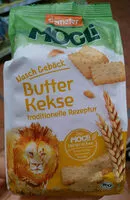 Mängden socker i Butter kekse