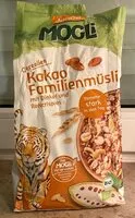 Mängden socker i Mogli Kakao Familienmüsli mit Dinkel und Reiscrispies