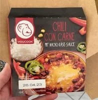 Mängden socker i Chili con Carne mit Nacho-Käsesauce