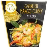 Mängden socker i Garnelen Mango Curry