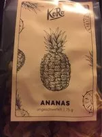 Mängden socker i Ananas seché en morceaux