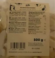 Mängden socker i Pêches lyophylisées