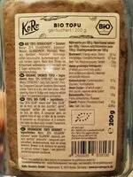 Mängden socker i Bio Tofu geräuchert