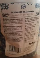 Mängden socker i Graines de soja grillées noires et salées