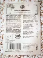 Mängden socker i Buchweizen gepufft