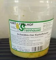 Mängden socker i Schwäbischer Kartoffelsalat