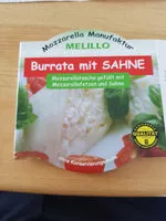Mängden socker i Melillo's Burrata