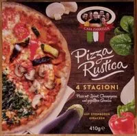Mängden socker i Pizza Rustica 4 Stagioni
