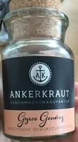 Mängden socker i Gyros Gewürz Ankerkraut