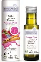 Mängden socker i Omega Pink Mélange D'huile De Lin Bio - 100ML - Bio Planète