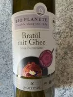 Mängden socker i Bratöl mit Ghee