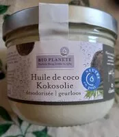 Mängden socker i Huile de Coco Désodorisée 400 ml