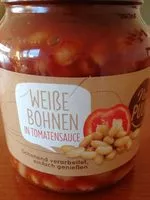 Mängden socker i Weiße Bohnen in Tomatensauce