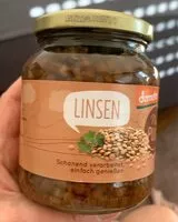 Mängden socker i Linsen im Glas nur puur