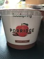 Mängden socker i Foodspring Porridge pomme cannelle