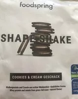 Mängden socker i Shape shake cookies & cream