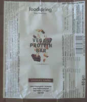 Mängden socker i Vegan protein bar