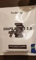 Mängden socker i Shape shake 2.0 cookies cream