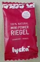 Mängden socker i Mini Power Riegel Cranberry-Mandel