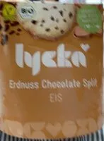 Mängden socker i Lycka Erdnuss chocolatr split Eis