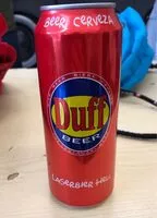 Socker och näringsämnen i Duff beer