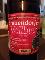 Mängden socker i Frauendorfer Vollbier