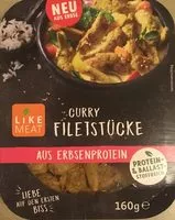 Mängden socker i Curry Filetstücke aus Erbsenprotein