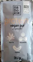 Mängden socker i Protein vegan pur ungesüßt