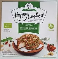 Mängden socker i Happy Cashew cheese alternative Griechische Krauter