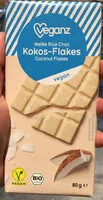 Mängden socker i Kokos-Flakes : Weisse rice Choc : vegan