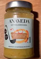 Mängden socker i Gelbes Linsen-Dal mit Mörchen