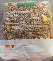 Mängden socker i soja granulat