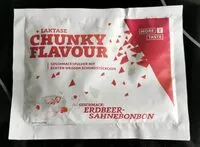 Mängden socker i Chunky Flavour Erdbeer-Sahnebonbon