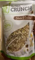 Mängden socker i Natural Crunch Schoko & Cashew