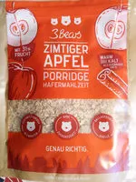 Mängden socker i Porridge Zimtiger Apfel