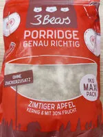 Mängden socker i Porridge Zimtiger Apfel