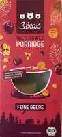 Mängden socker i Wild Bowls Porridge Feine Beere