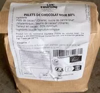 Mängden socker i Palets de chocolat noir 80%