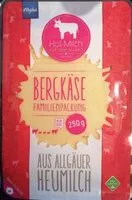 Mängden socker i Heumilch Bergkäse