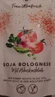 Mängden socker i Soja Bolognese