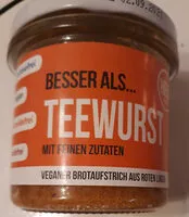 Mängden socker i Teewurst aus Linsen