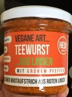Mängden socker i Vegane Art Teewurst aus Linsen