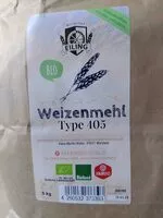 Mängden socker i Weizenmehl Type 405