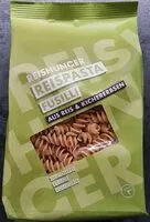 Mängden socker i Nudeln, Fusilli Reis u. Kichererbsen