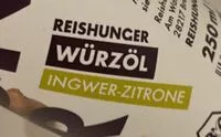 Mängden socker i Würzöl Ingwer Zitrone